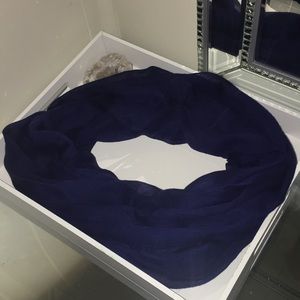 Light weight navy blue scarf
